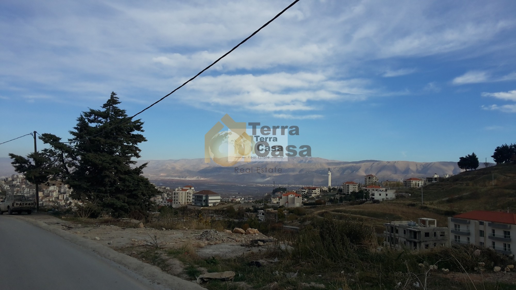 land for sale in zahle Rassieh with panoramic view and construction permit