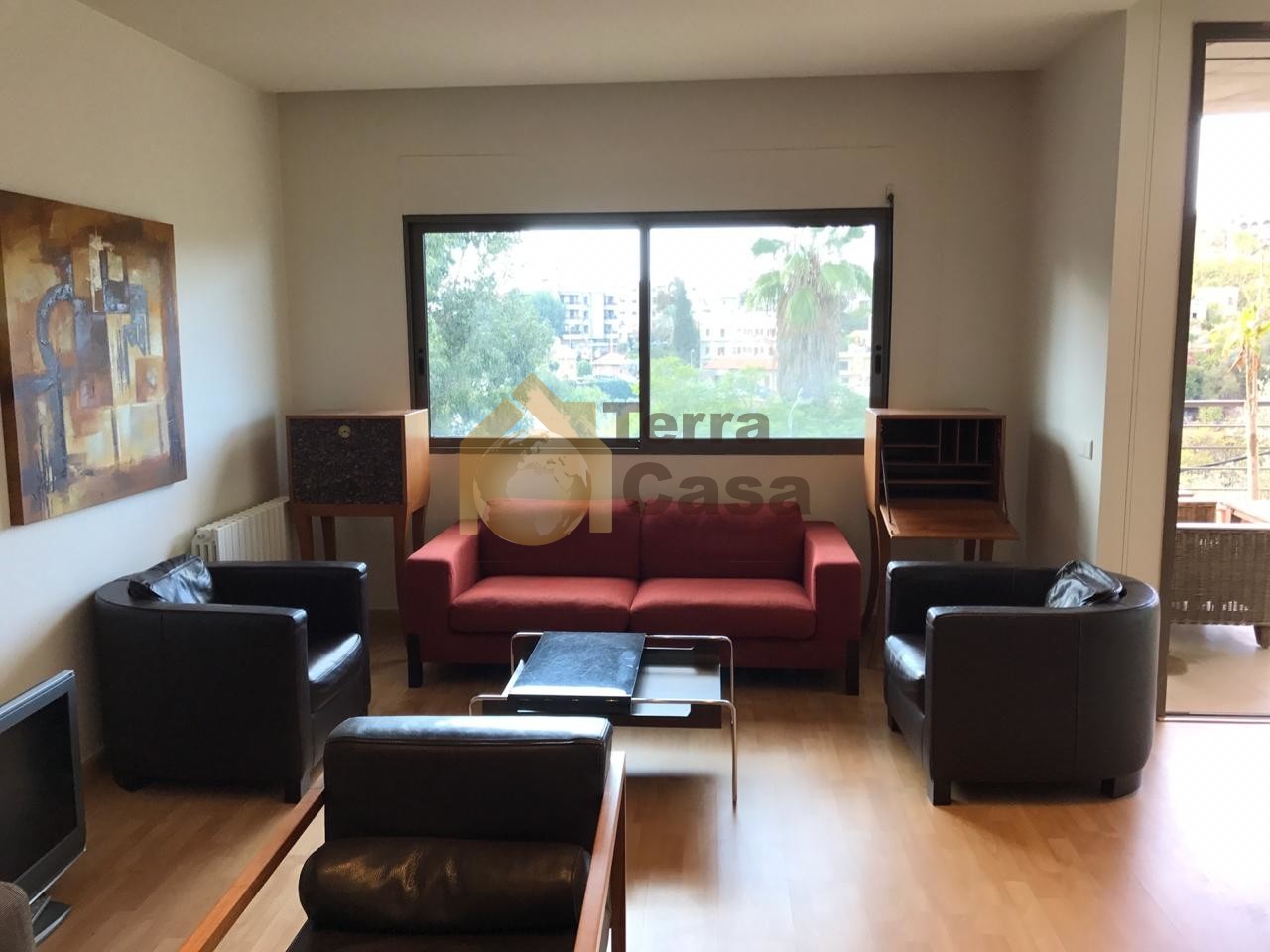 Apartment for rent in baabda fully furnished open view. Ref#1058