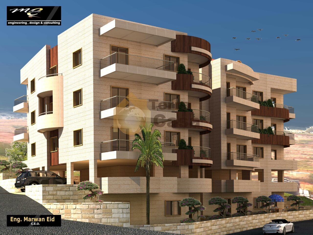 Zahle brand new apartment with open view cash payment Ref# 322