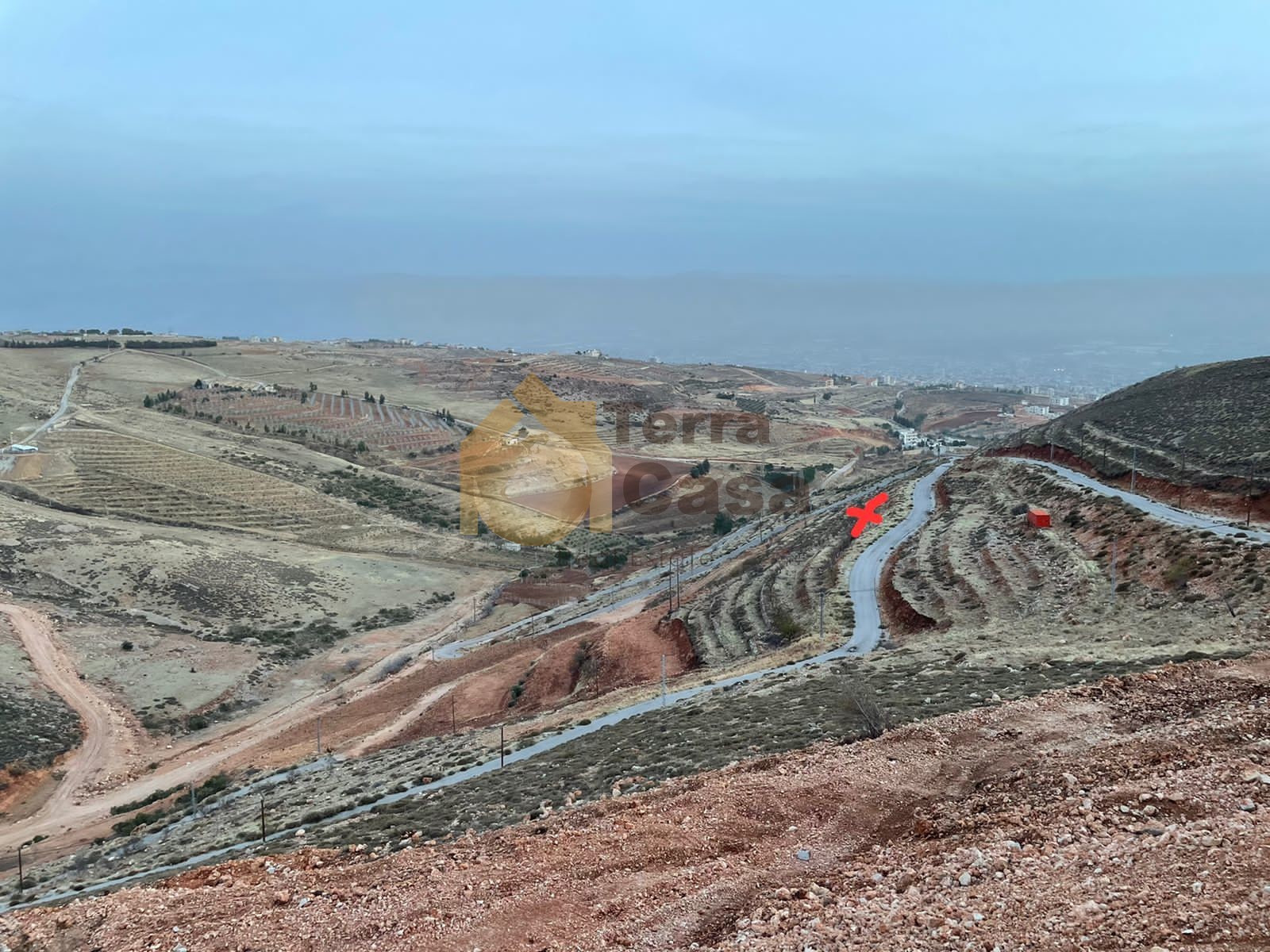 zahle land linking two roads open view .
