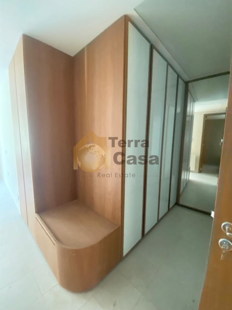 rabieh brand new luxurious apartment sea view for rent .